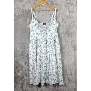 Scarlet Darkness Milkmaid Floral Sundress Boho Coquette Romantic Festival 2XL